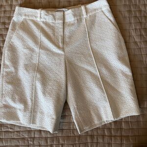 Diane von Furstenberg Belize Eyelet shorts in white Size 2